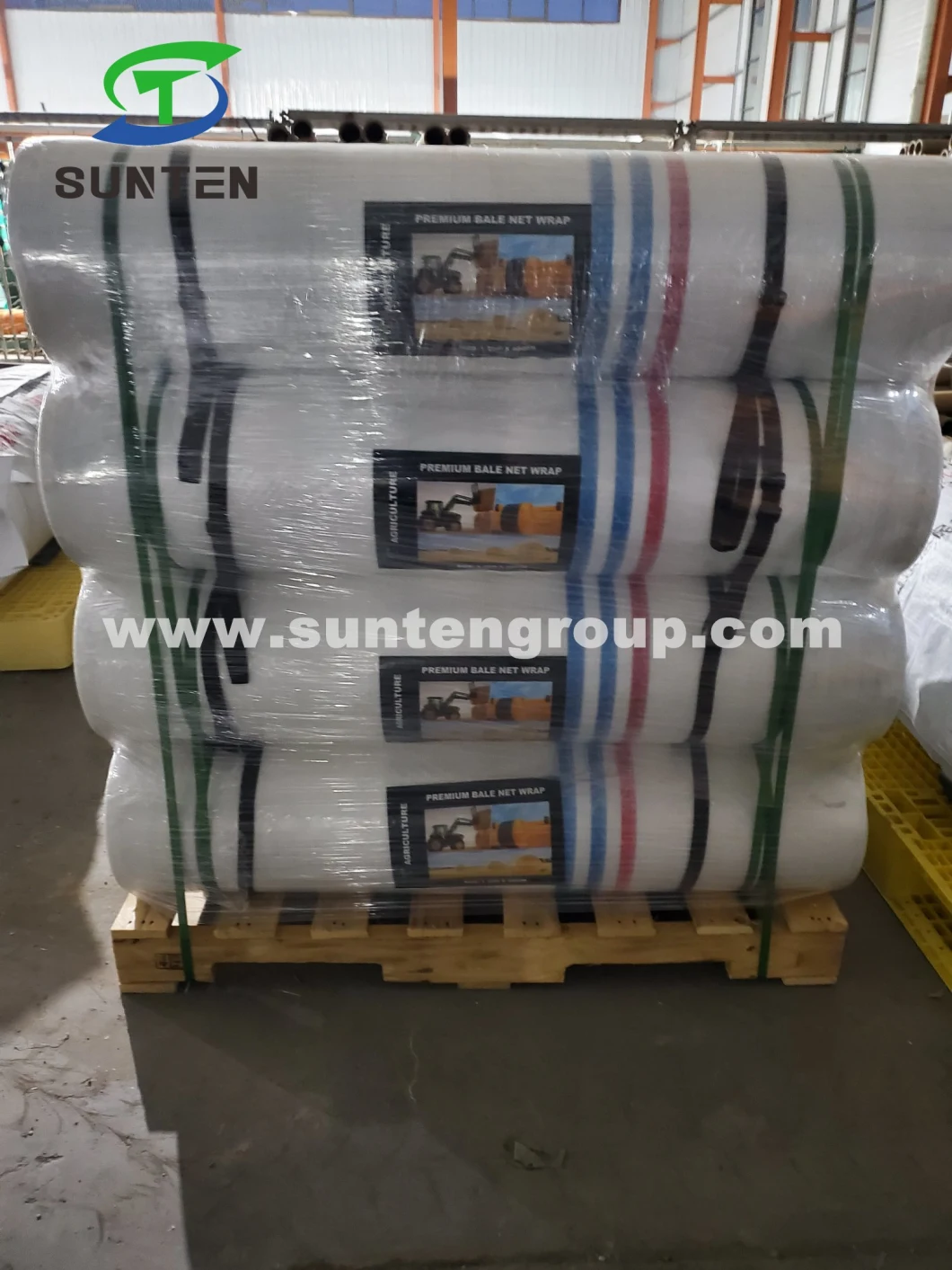 PE/Polyethylene/PP/Plastic/Agricultural White Packing Round Silage/Grass Hay Bale/Bales Net Wrap for USA