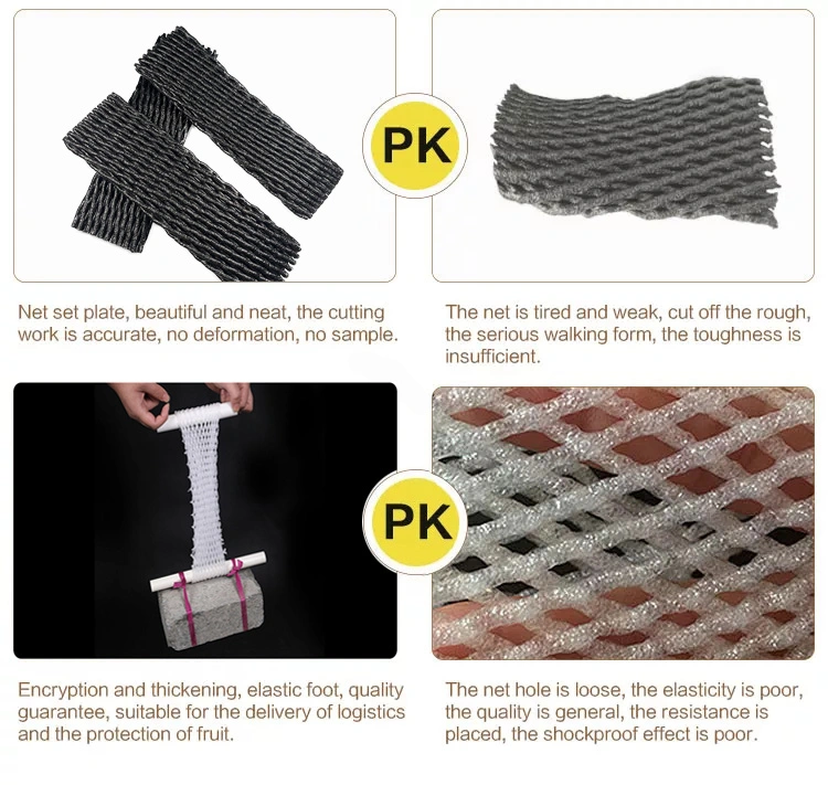 Packing Tubular Net in Polyethylene Black Foam Packaging