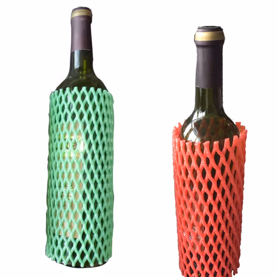 Nuovo prodotto rete per frutta fresca per proteggere le bottiglie tubolari